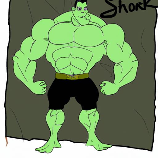 Super Buff Shrek: An AI Interpretation