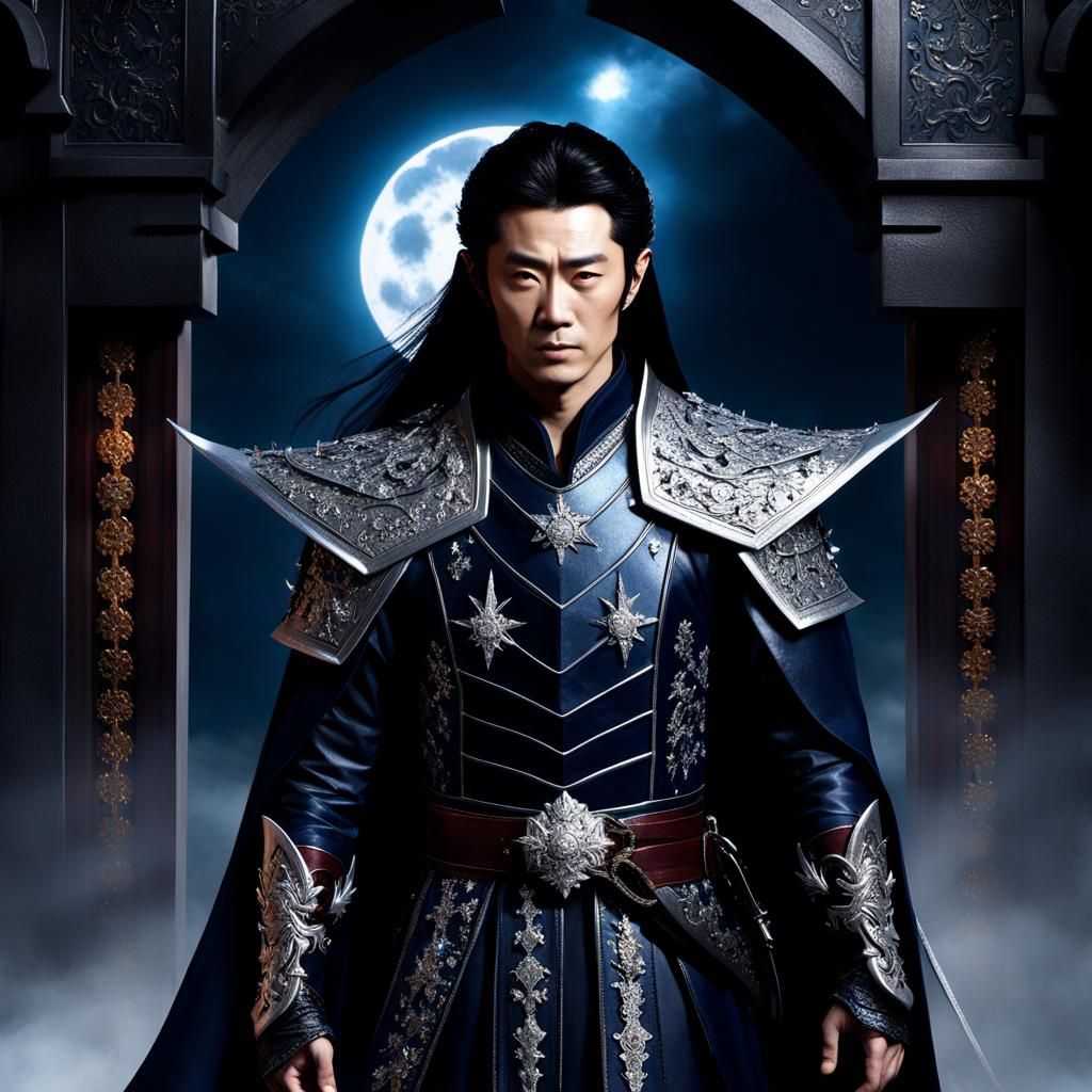 Fantasy Chinese Drama Costume with Diamond Helmet