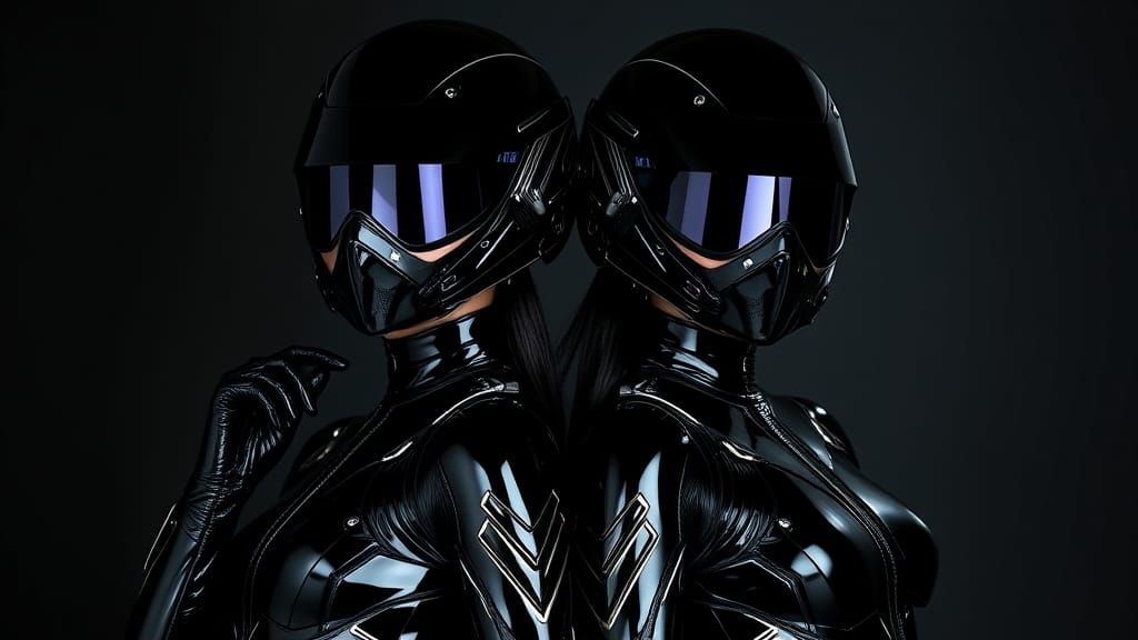 Futuristic Shadow Troopers in Sci-Fi Couture Style