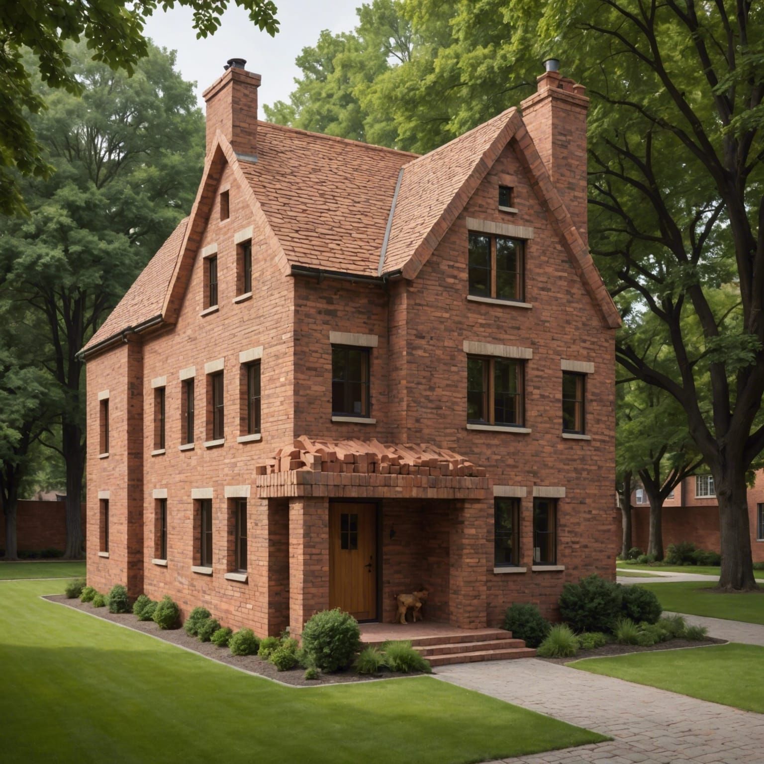 Animal Brick House: An AI-Generated Architecture