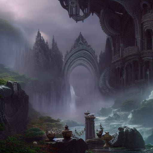 Epic Lemuria Digital Matte Painting