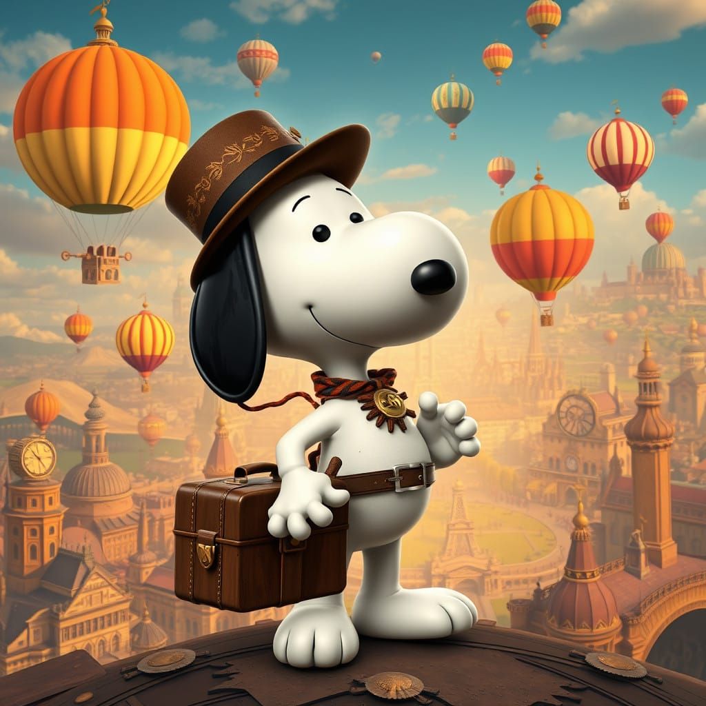 Snoopy Embarks on a Thrilling Victorian-Era Adventure