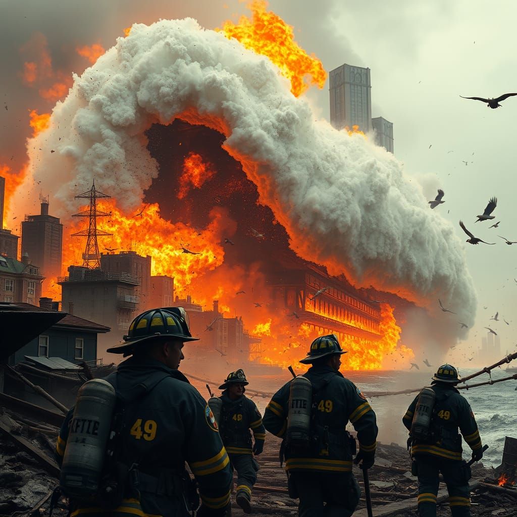Post-Apocalyptic Inferno: Titanic-Size Tidal Wave Engulfs Ci...