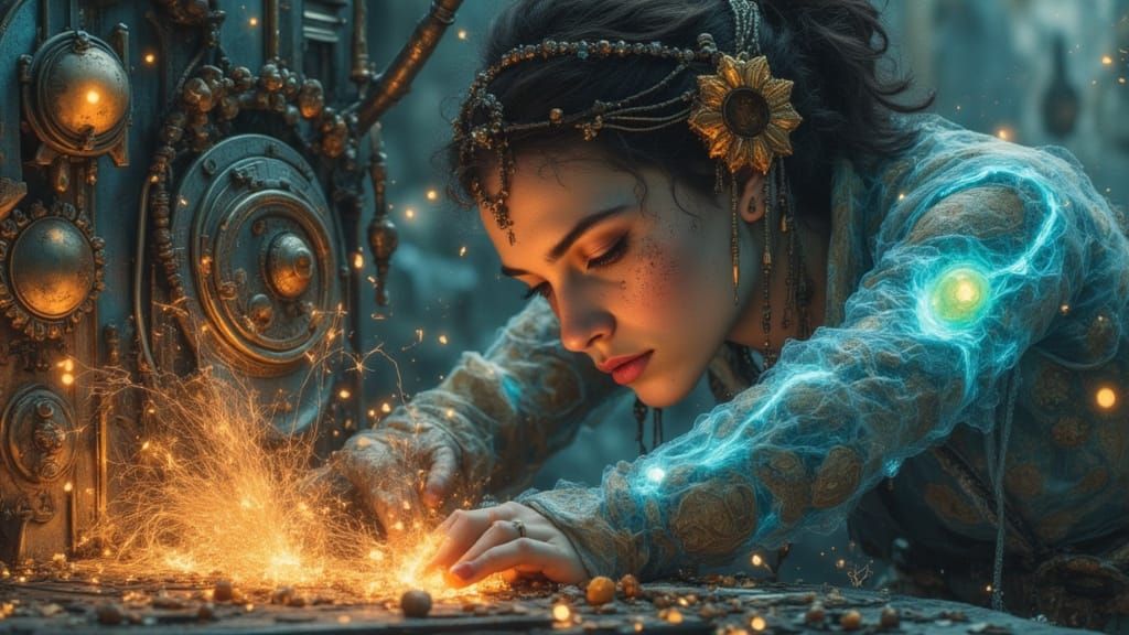 Luna Crafts Plasma Sculptures in Hyperdetailed Concept Art