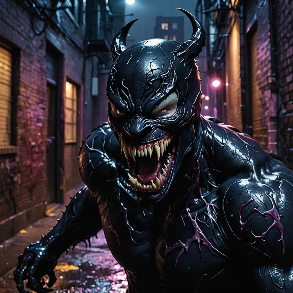 Ryan Reynolds as Venom in Dark Alleyway