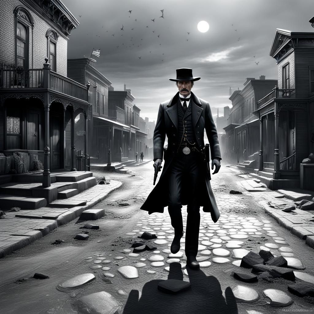 Wyatt Earp on Tombstone Street