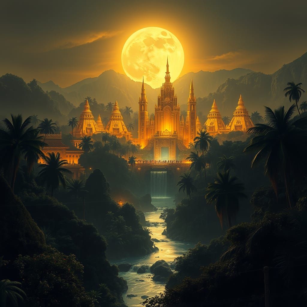 Lush Jungle Hides Glimmering Aztec-African Utopia