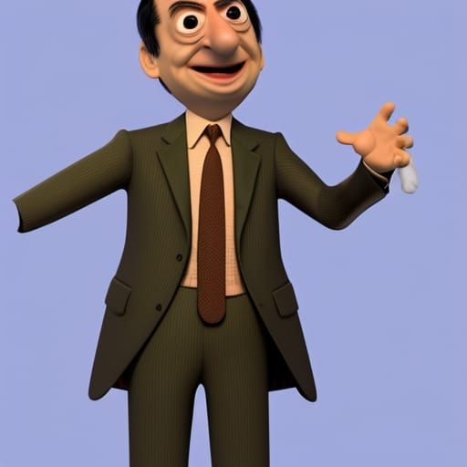 Mr. Bean as 3D Digital Art