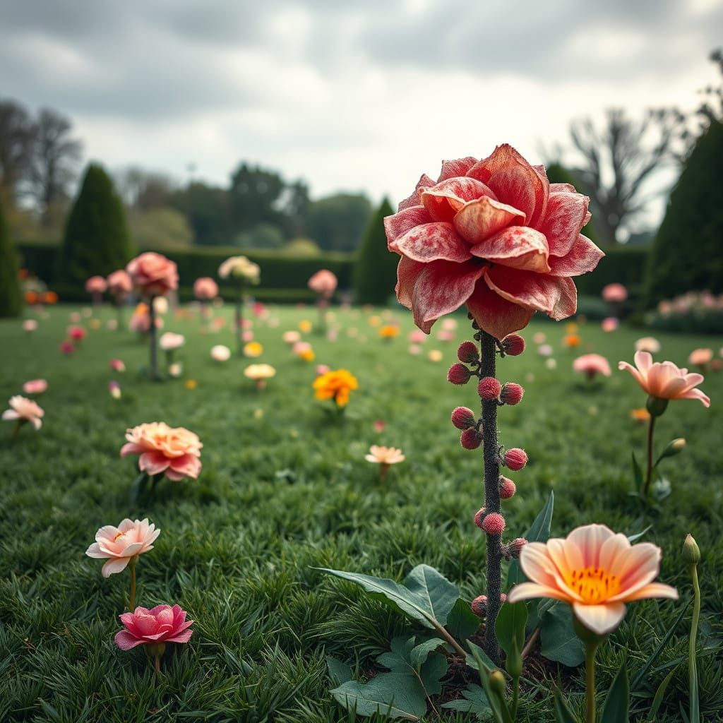 Floral Wonderland in Hyperrealistic Detail