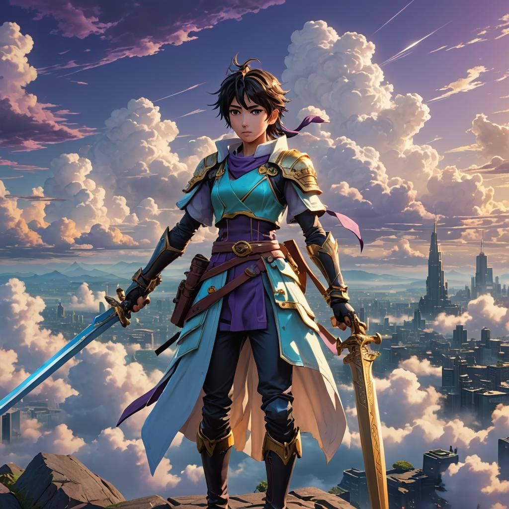 Hero Sword with Volumetric Lighting in Unreal Engine