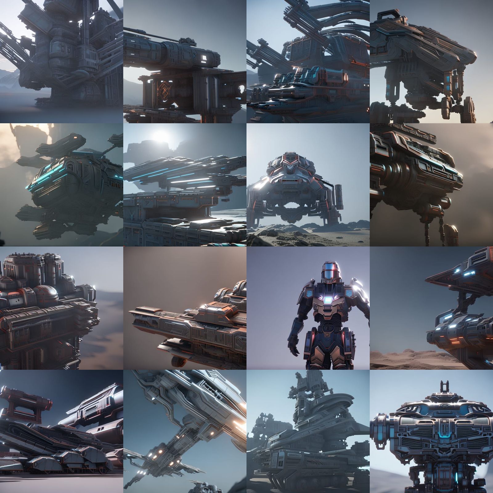 Intricate Sci-Fi Mech in Cinematic 8K Render