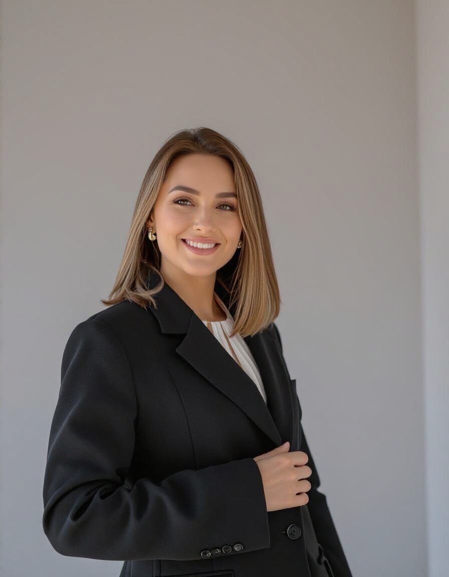 Professional Business Portrait on White Background