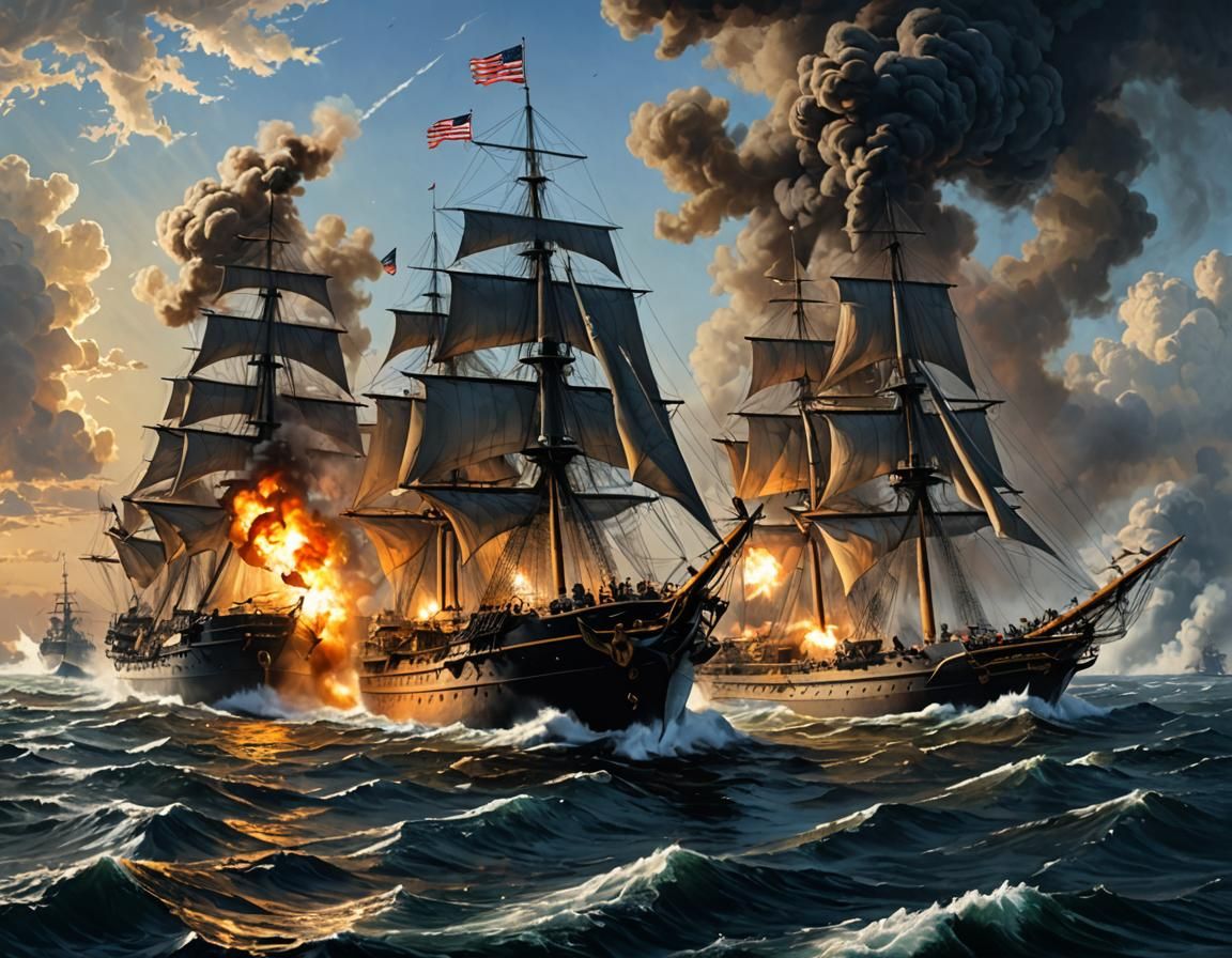 American Civil War Naval Battle: Monitor vs. Virginia