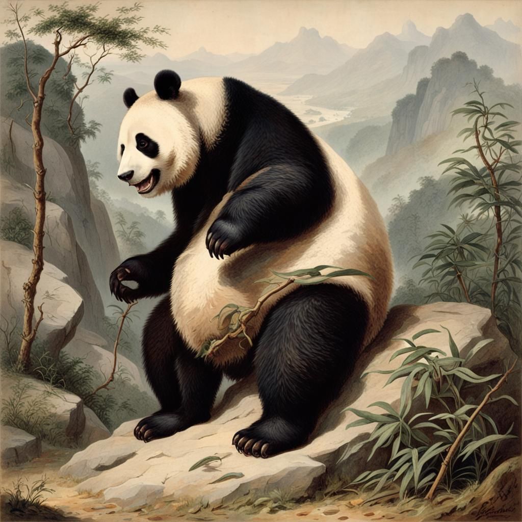 Giant Panda in Natural Habitat