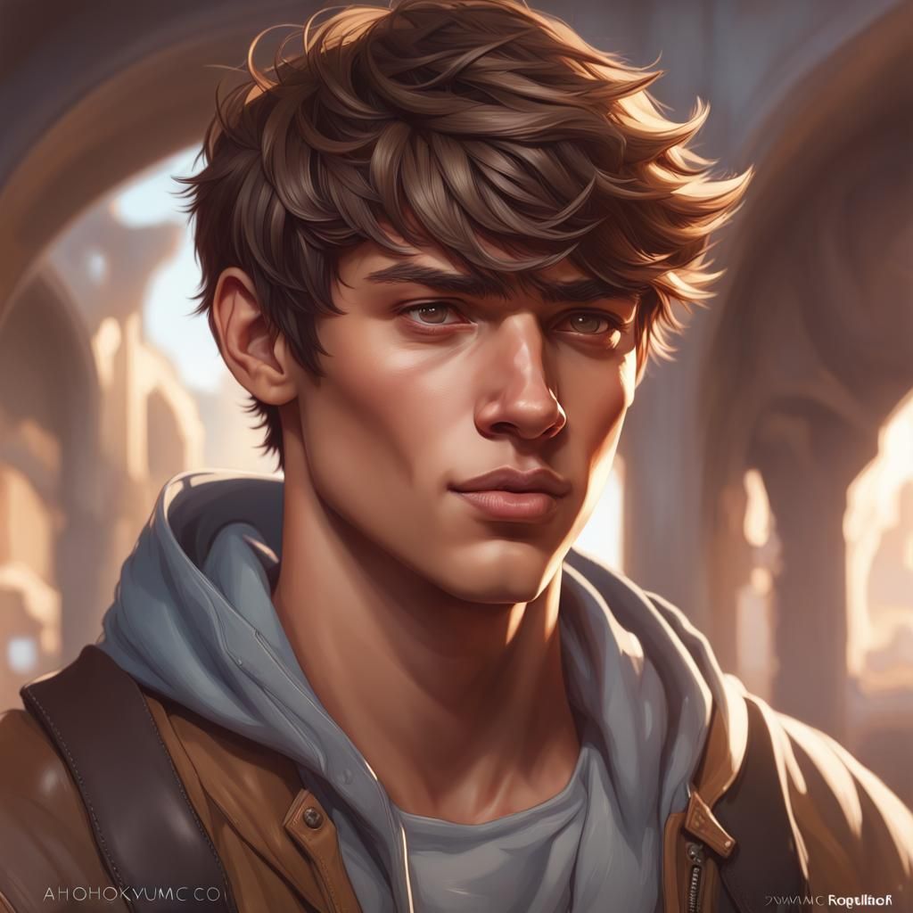 Hyperdetailed Portrait of Teenage Male in Unreal Engine 5