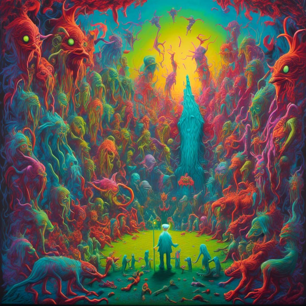 Druid Summons Old Ones: Psychedelic Vaporwave Horror