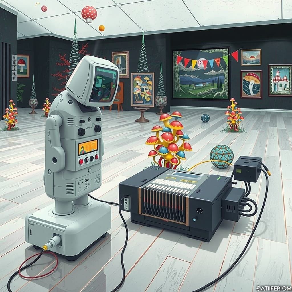 Futuristic Computer Meets Chewing Gum Bungalow in Hyperreal ...