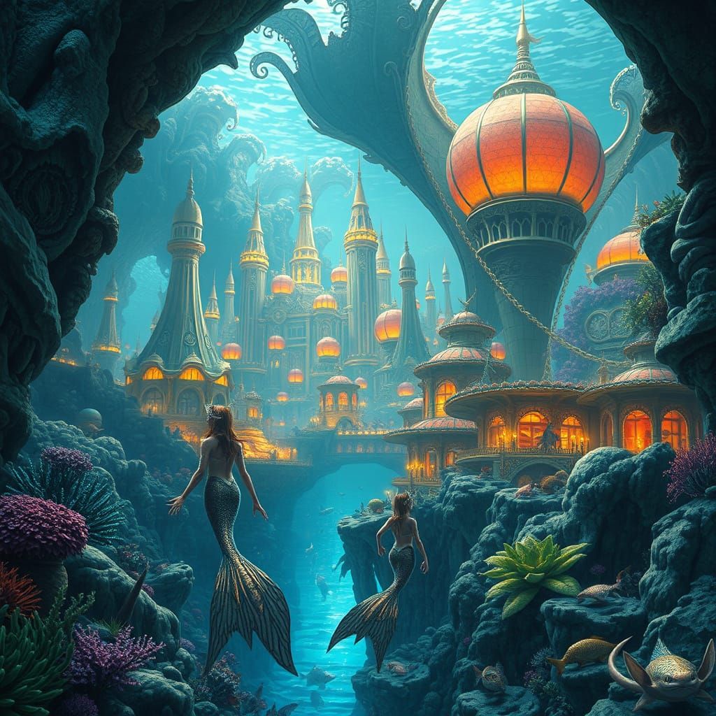 Beneath the Waves: A Majestic Underwater Metropolis