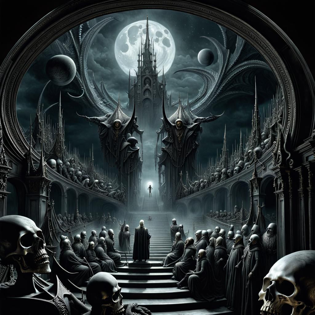 Nightmarish Cosmic Horror in Dark Fantasy Style