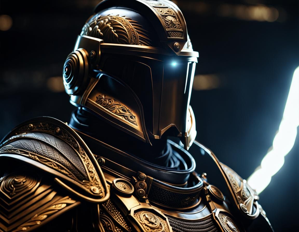 Hyperrealistic Military Assault in Detailed Armor