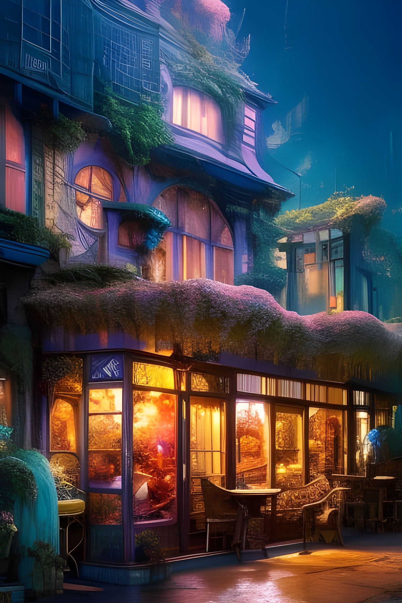 Intricate Magical Cafe: A Fantasycore Masterpiece