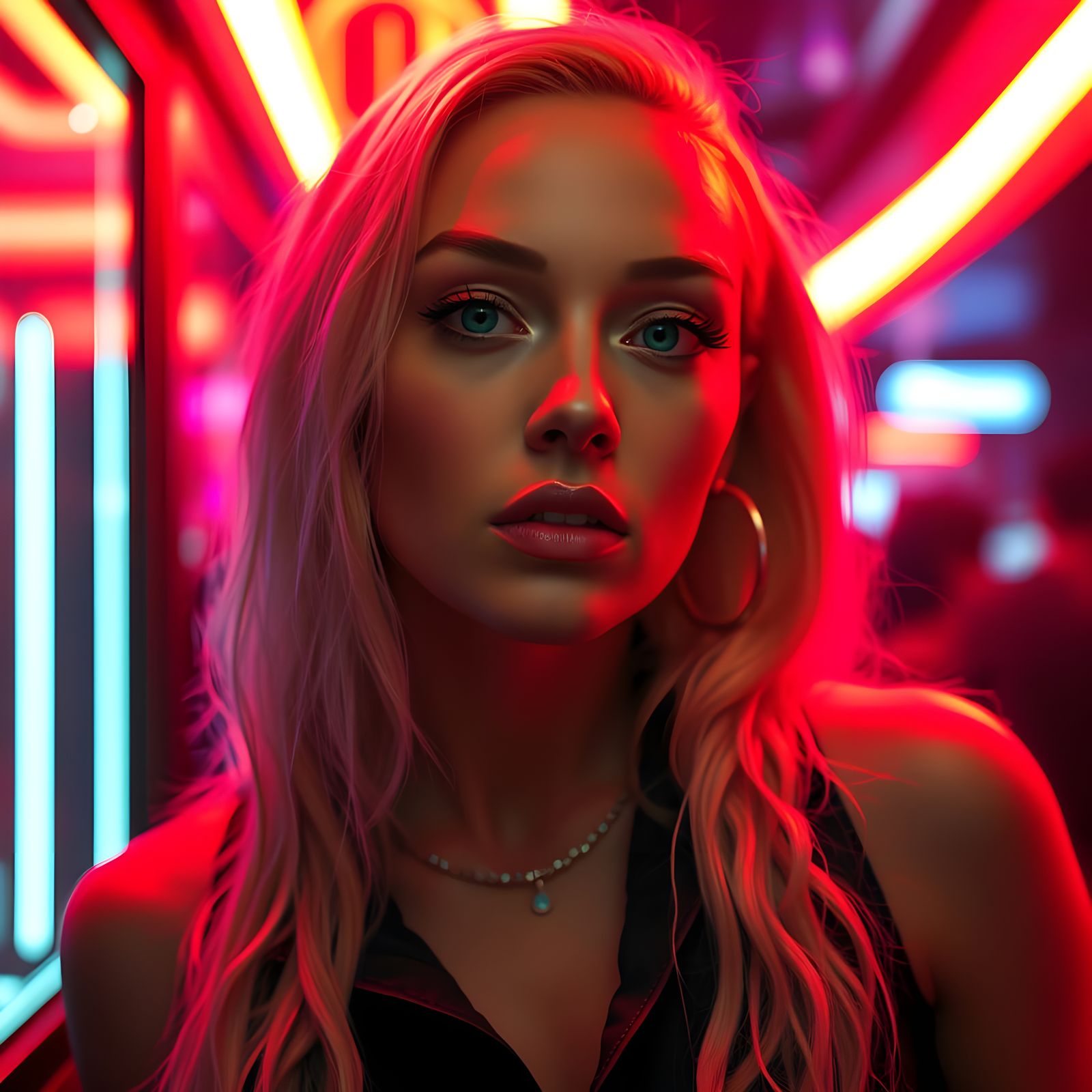 Sultry Portrait of Iggy Azalea in a Luxurious Nightclub Sett...