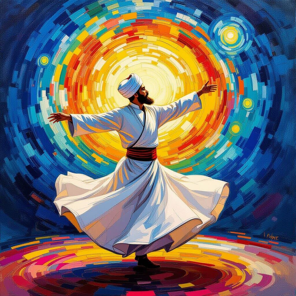 a Sufi Whirling Dervish