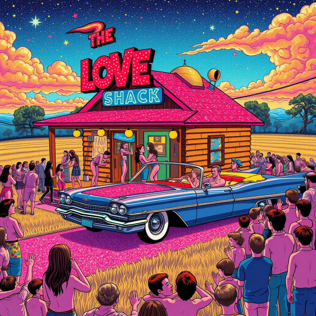 The Love Shack: A Groovy Psychedelic Party