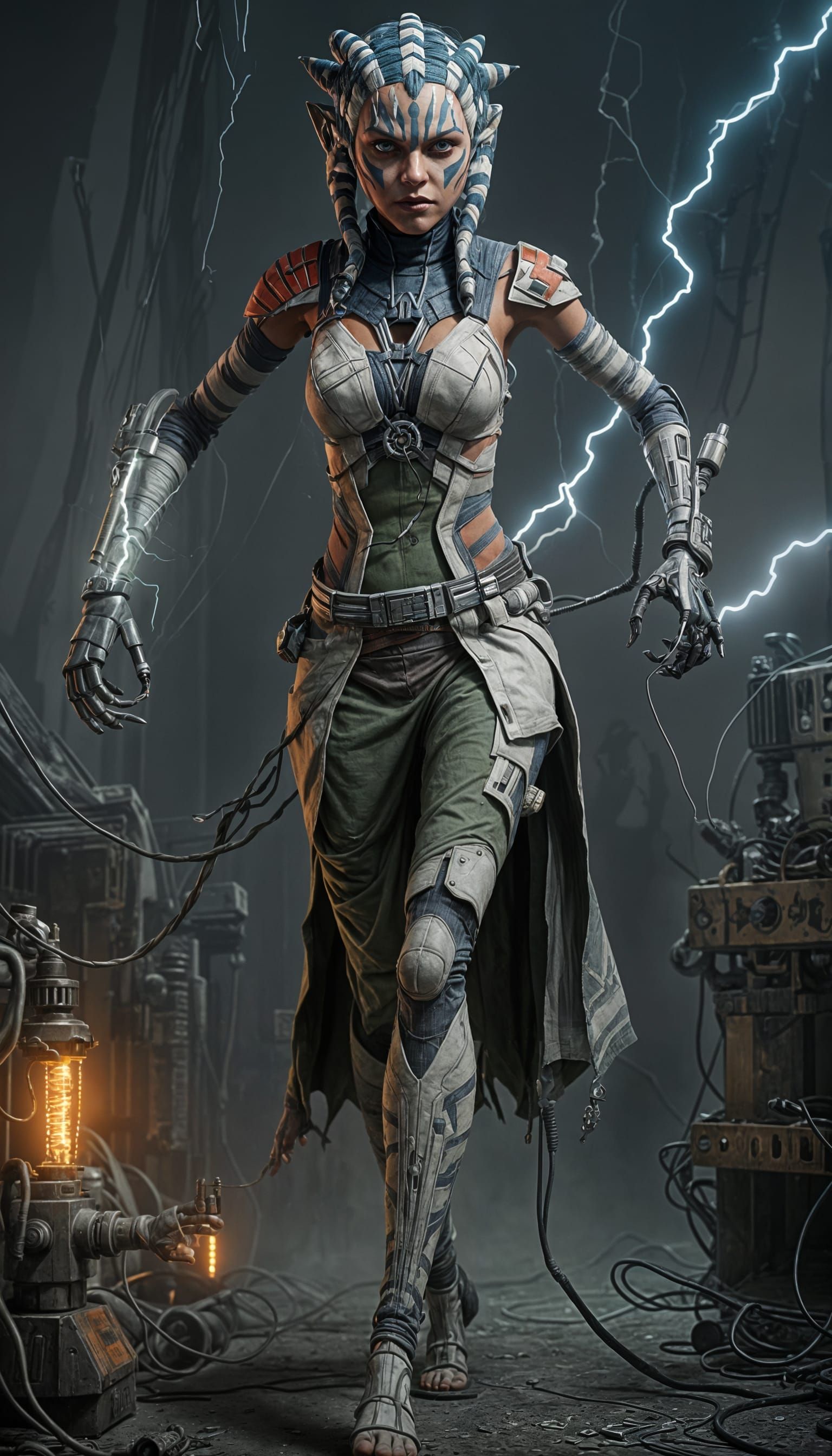 Monster Ahsoka as Frankenstein, Horror Art