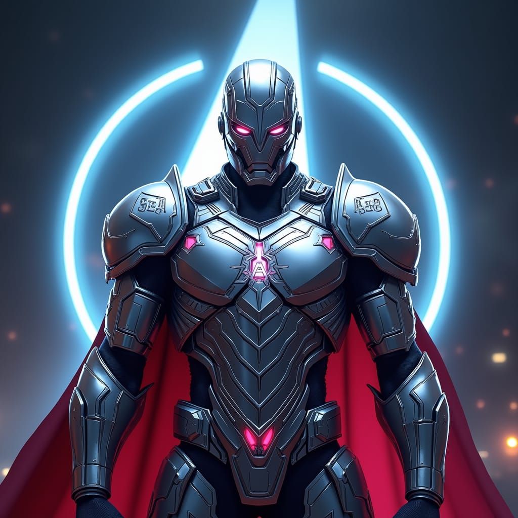 Avengers Guild Armored Figure in Superhero Style