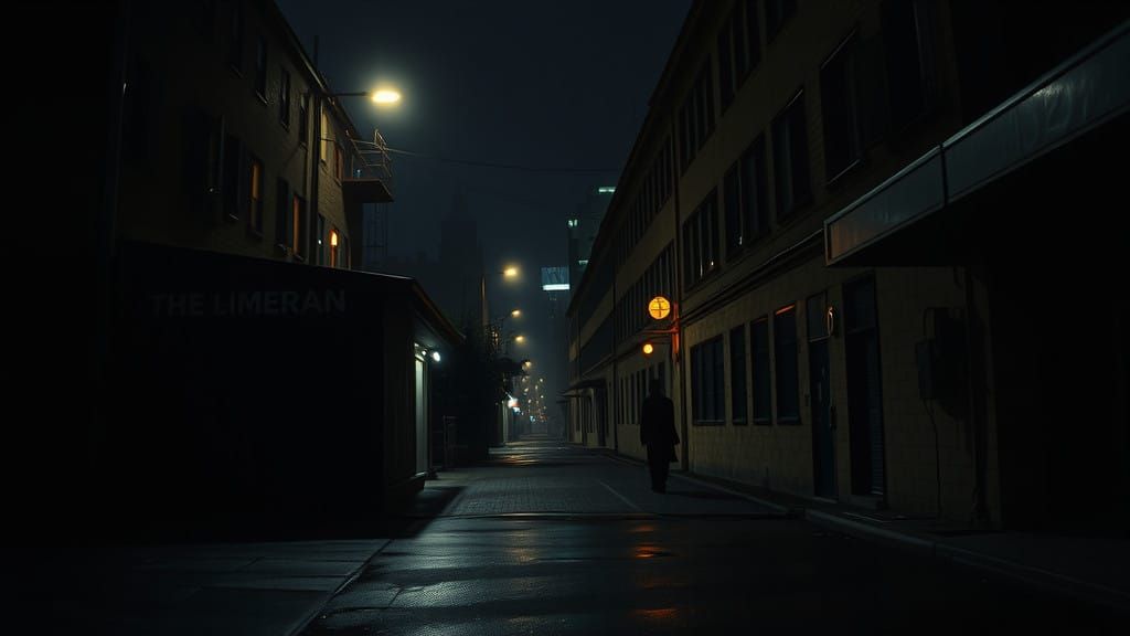 Gritty Urban Alleyway at Dusk
