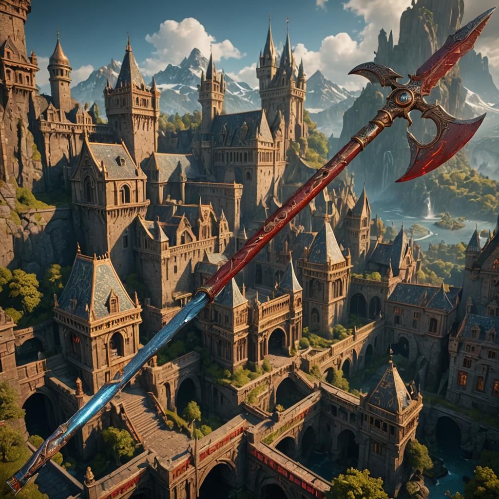 Fantastical Halberd Concept Art