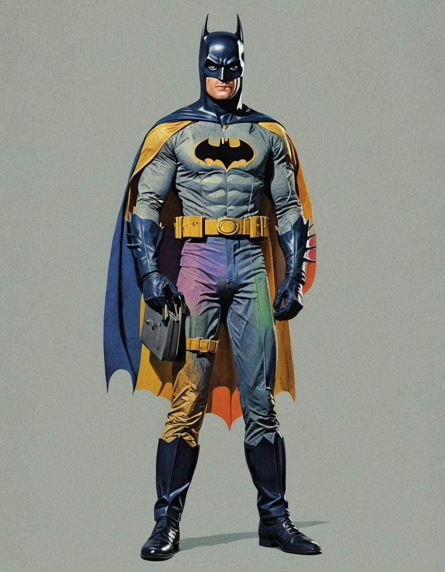 1966 Batman in Retro Pop Art Style