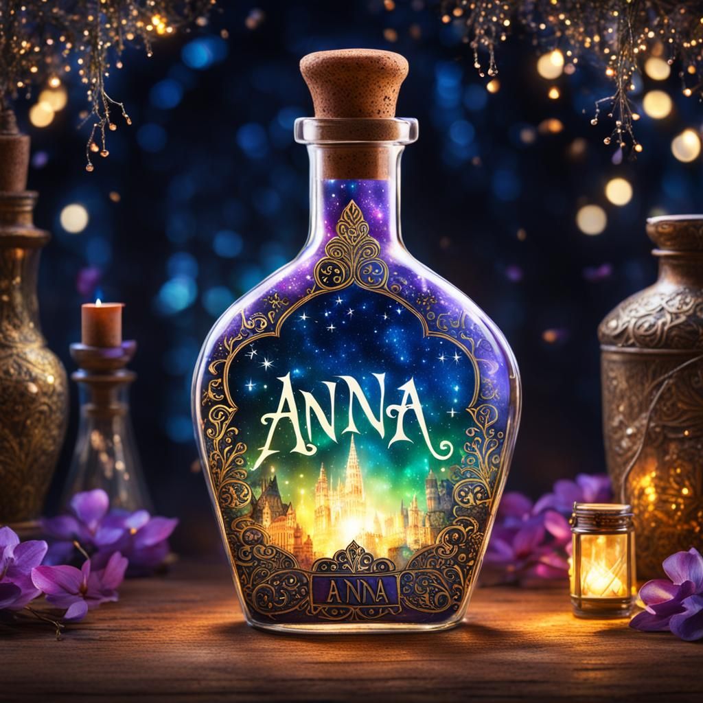 Magical Potion Bottle with Fairylights
