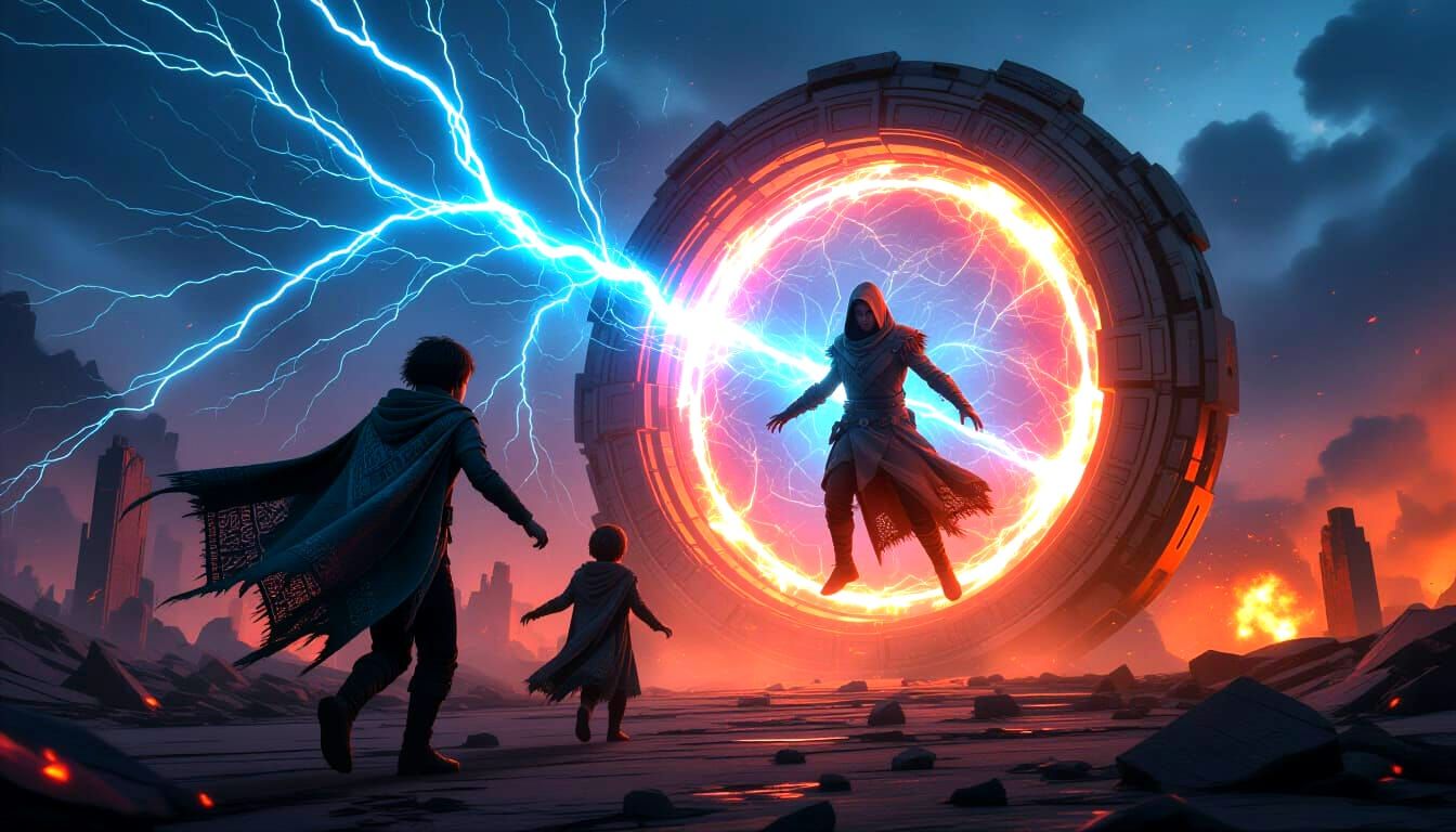 Apocalyptic Time Traveler Portal Erupts in Cinematic Chaos