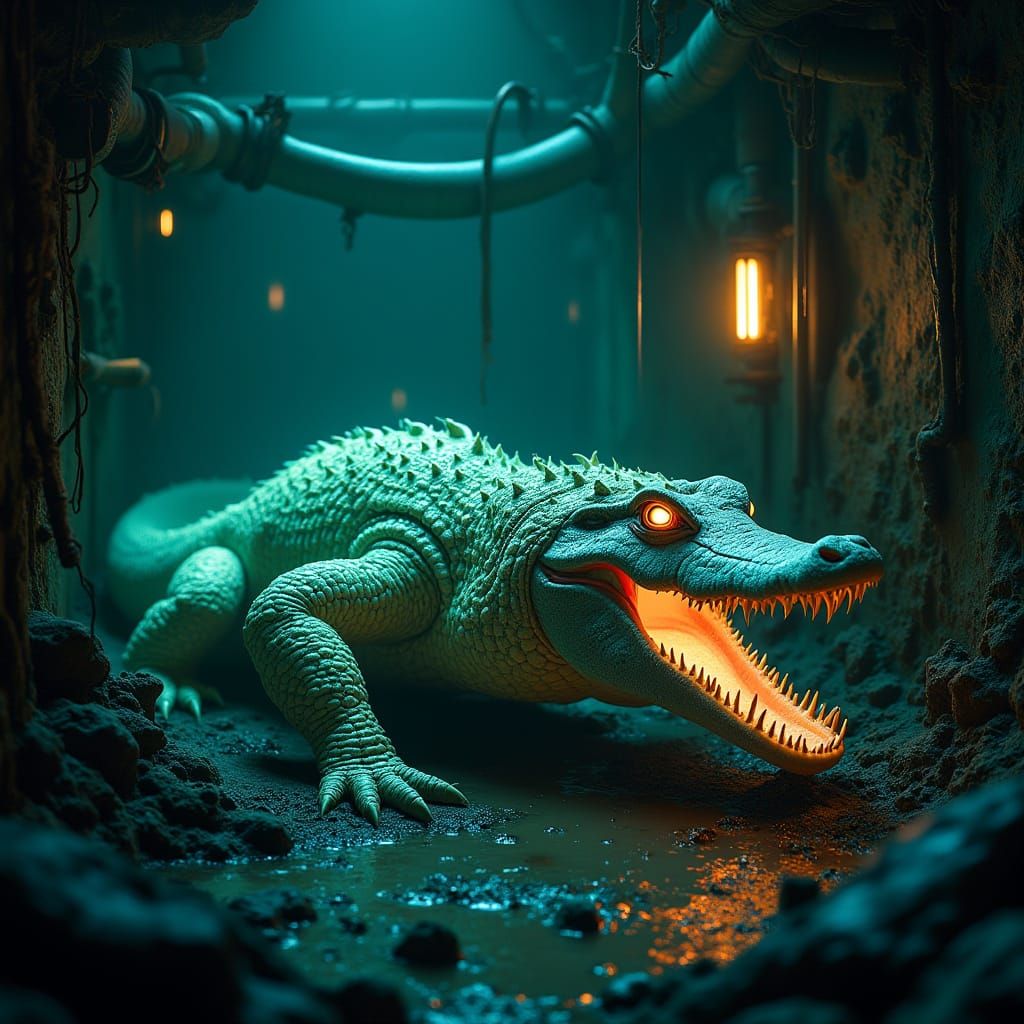 Radiant Chernobyl Sewer Crocodile