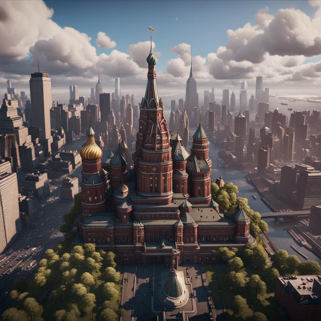 Russian Empire Takes Over New York: 3D Game Art