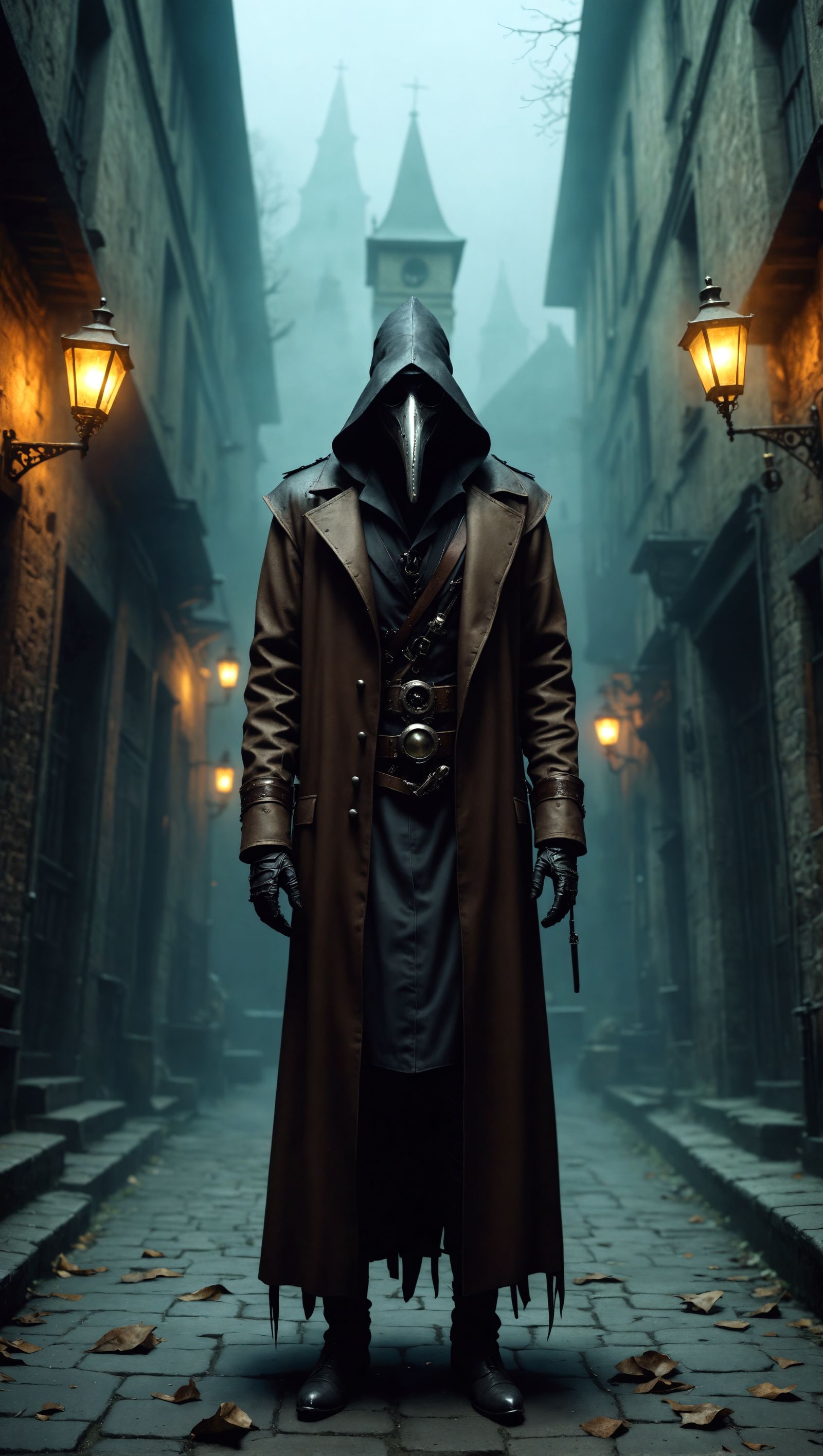 Surreal Plague Doctor in Dreamscape Style