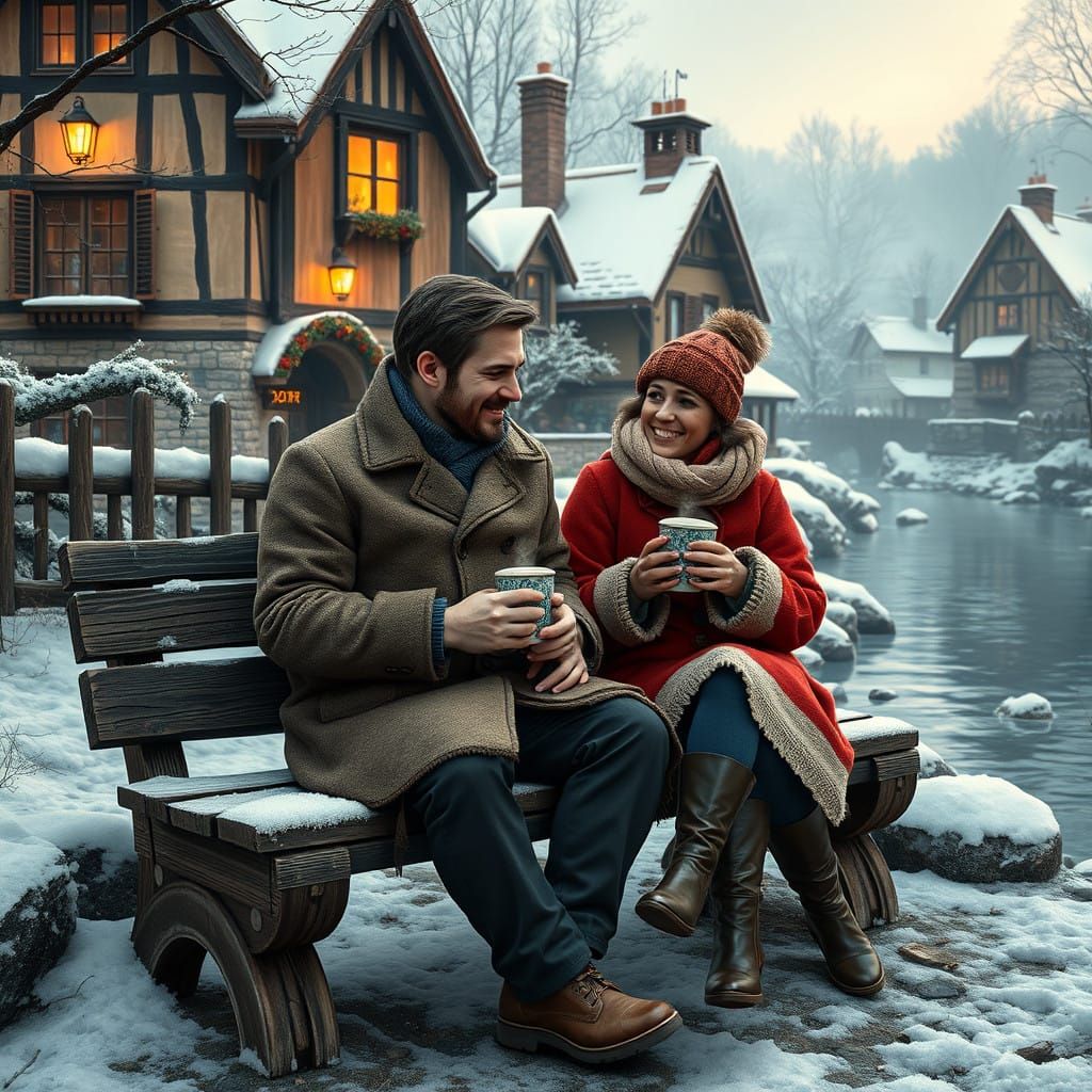 Rustic Winter Morning Serenity