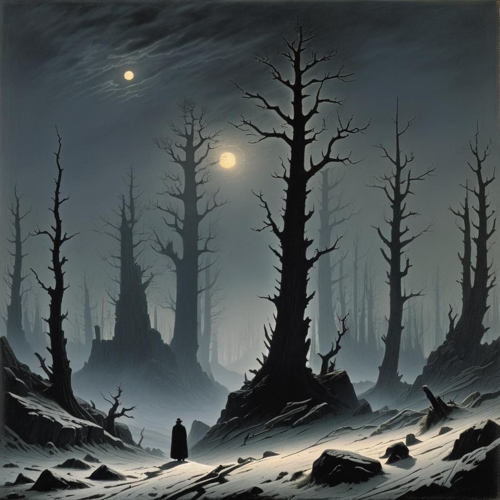 Grimdark Landscape Inspired by Romanticism
