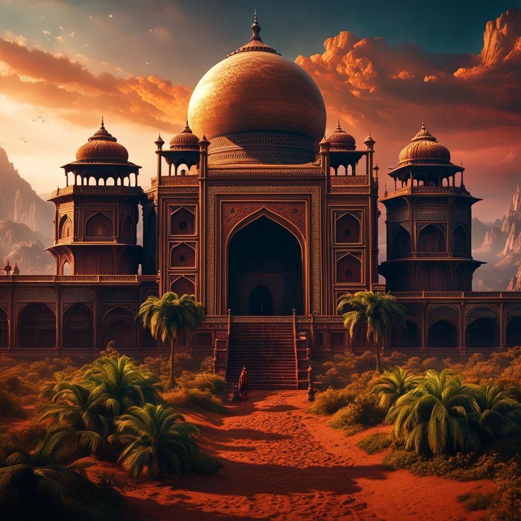 Detailed India Matte Painting in Unreal Engine