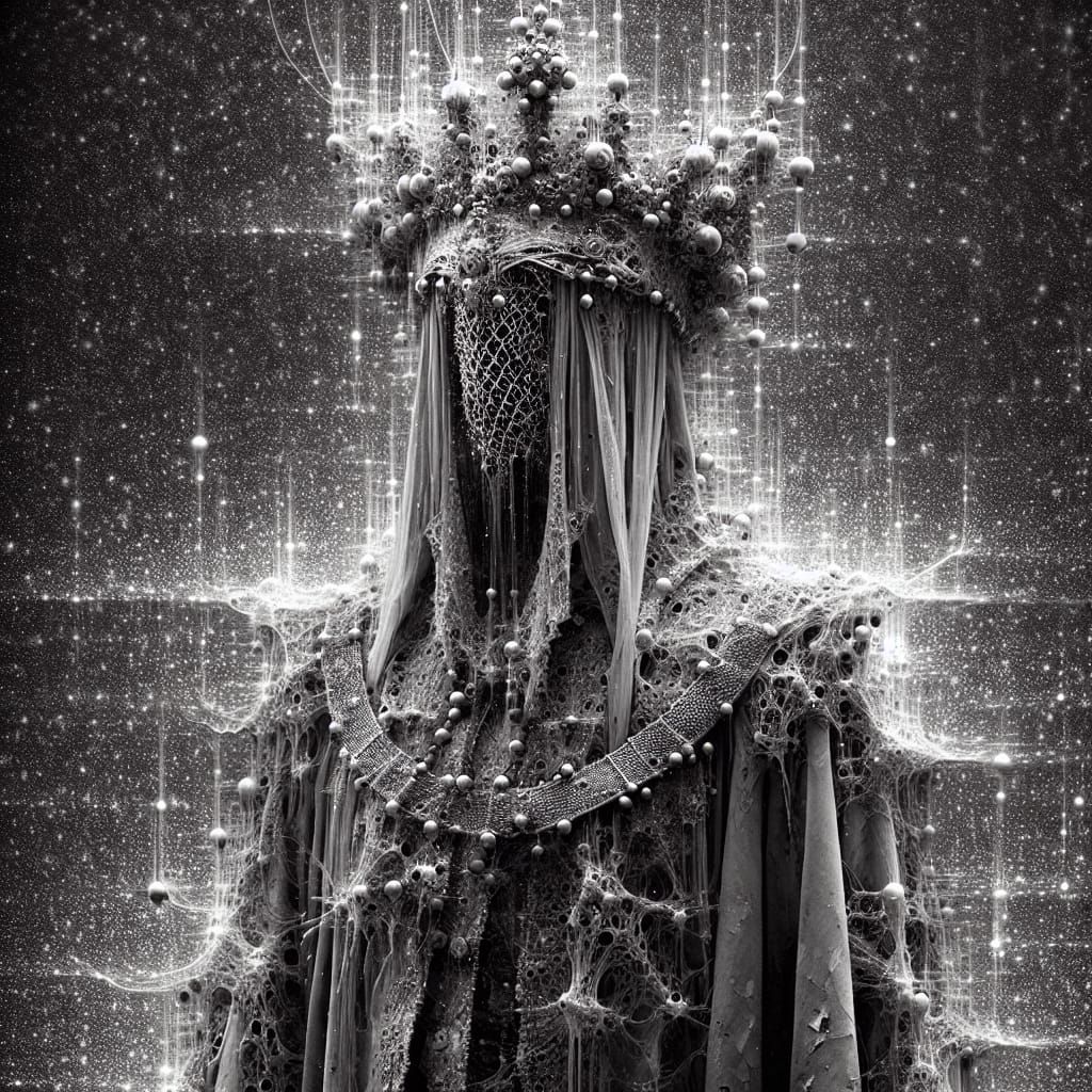 Gothic Figure in Quantum Cloak with Flickering Void