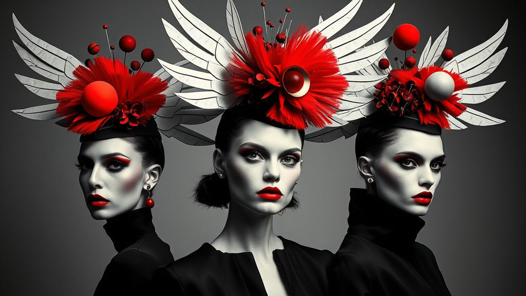 Geometric Winged Hats: A Dadaist Photogram