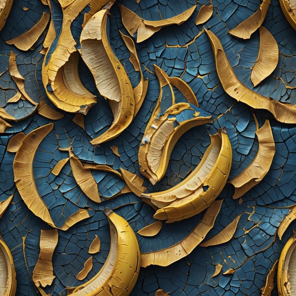Cracked Banana Peel: Fantastical Concept Art