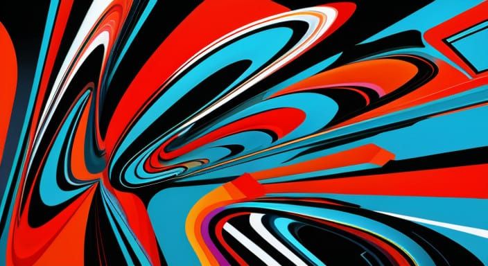 Abstract Artwork in a Vibrant, Moody Style