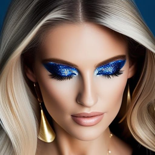 Glamour Portrait of a Platinum Blonde Beauty