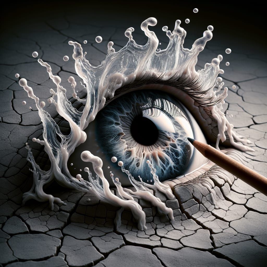 Nostalgic Ceramic Eye Reflecting Spring Water