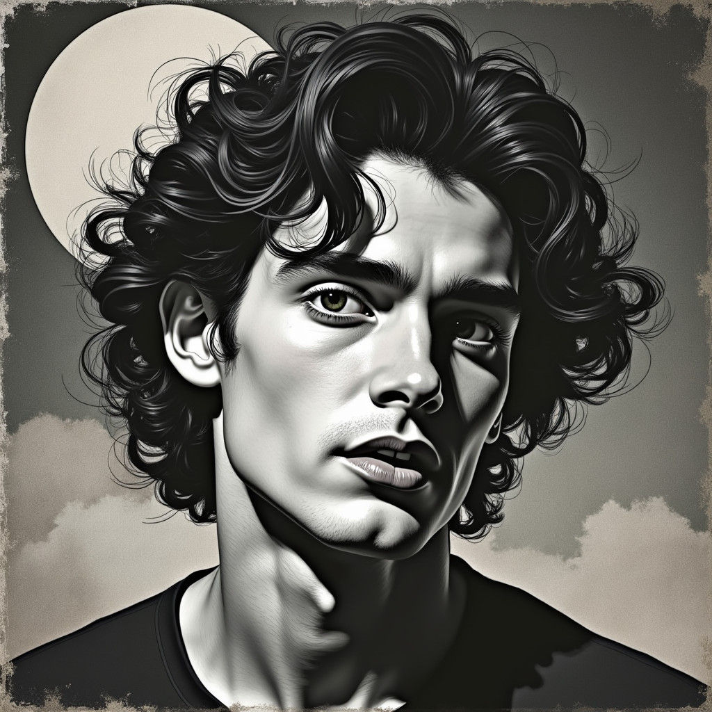 Cillian Murphy Portrait in Leyendecker Style