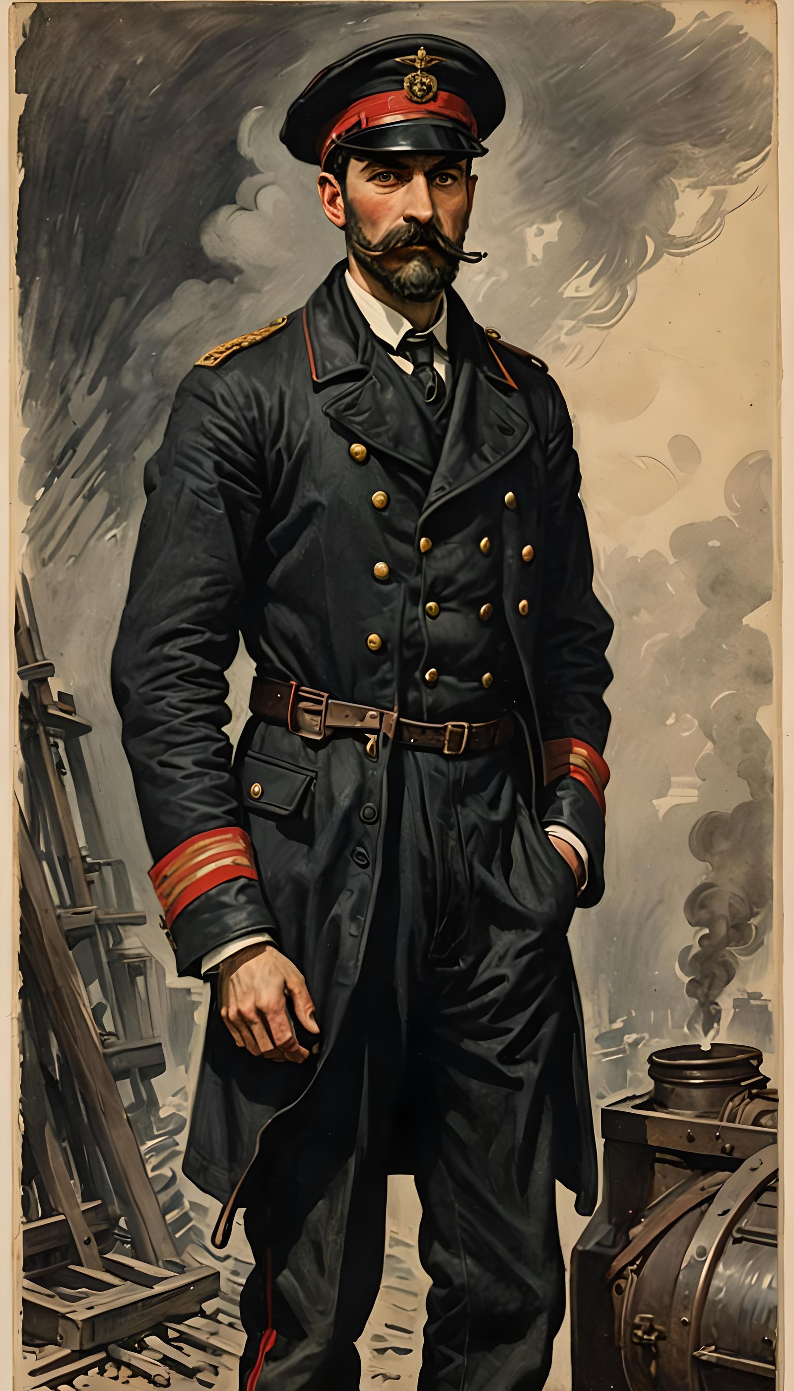 Portrait of Locomotive Engineer Siegfried Tenser