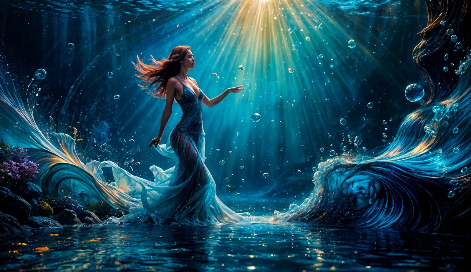 Surreal Underwater World in Serene Splendor